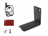 Wieszak na słuchawki przykręcany z boku czarny