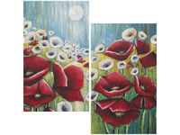 60X60CM MAKI ŚWIETLE KSIĘŻYCA DWU OBRAZ ŚCIAN