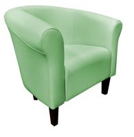 Fotel Milo D7 seledynowy nogi 15 venge