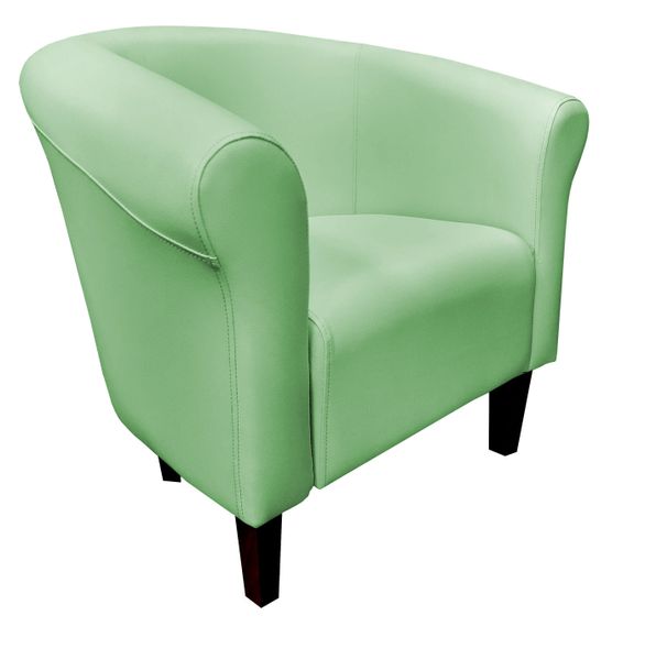 Fotel Milo D7 seledynowy nogi 15 venge zdjęcie 1