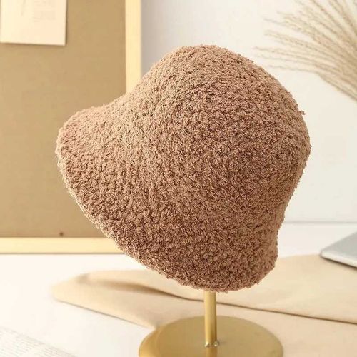 BUCKET HAT KAPELUSZ JESIEŃ ZIMA WIOSNA BOUCLE BUKLA BARANEK BEAR KOL 3006 na Arena.pl