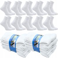 10x SKARPETY BIAŁE FROTA FROTTE BAWEŁNIANE POLSKIE 44-46