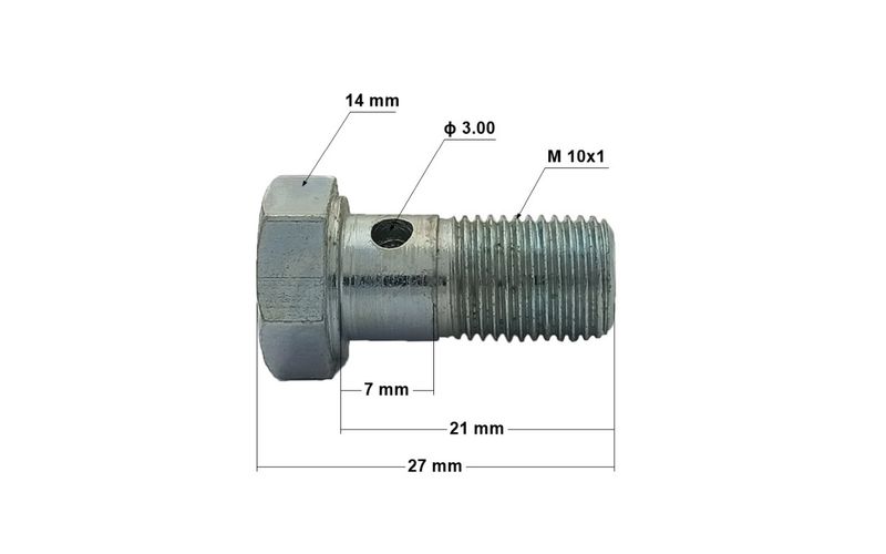 SR-03 Śruba drożna M10x1 zdjęcie 2