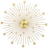 Zegar ścienny, metal, 70 cm, złoty