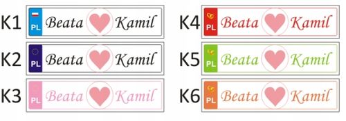 TABLICA ŚLUBNA dekoracyjna rejestracyjn na ślub IMION DATA TWÓJ NAPIS na Arena.pl