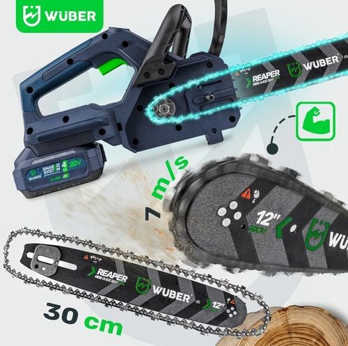 AKUMULATOROWA PILARKA PIŁA ŁAŃCUCHOWA GAŁĘZIÓWKA DO DREWNA 2X AKU na Arena.pl