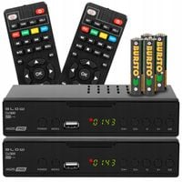 2x TUNER DEKODER DVB-T2 TV NAZIEMNEJ H.265 HEVC FHD USB HDMI PILOT