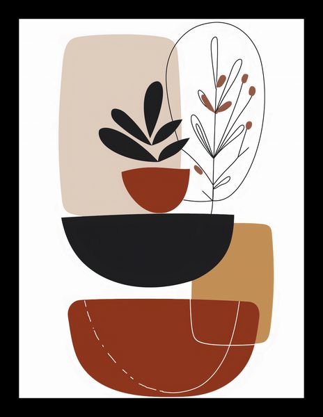 Plakat 15x20cm Botaniczna Abstrakcja zdjęcie 2