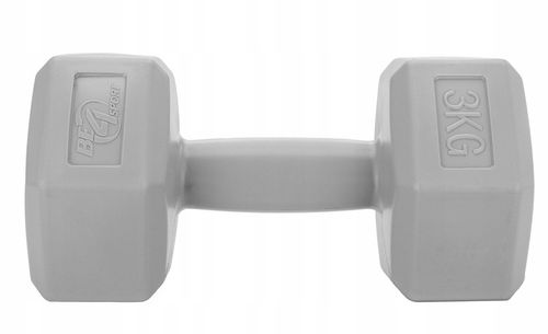 Zestaw Hantli Hantle Bitumiczne Ciężarki do Ćwiczeń Fitness Siłownia 2x 3kg na Arena.pl