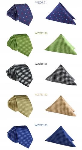 ZESTAW KOMPLET = KRAWAT i POSZETKA ( CHUSTECZKA ) na Arena.pl