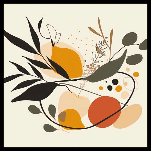 Plakat 60x60cm Botaniczny Wir na Arena.pl