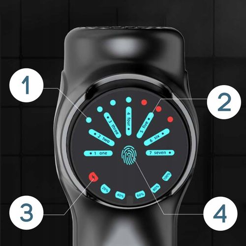 PISTOLET DO MASAŻU masażer do pleców ciała nóg karku stóp +10 KOŃCÓWEK 120W na Arena.pl