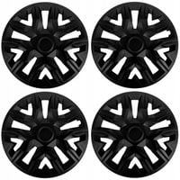 Kołpaki uniwersalne 15'' NRM The Best czarne matowe 4 sztuki