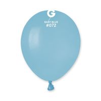 Balony pastelowe niebieski delikatny baby blue #072, 12 cm 3 szt.