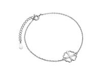 Rodowana srebrna bransoleta gwiazd celebrytka czterolistna koniczyna srebro 925 Z1701B