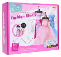 Zestaw Małej Projektantki, Kolorowe Materiały + Akcesoria