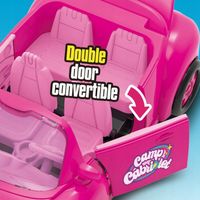 DUŻY KABRIOLET DLA LALEK RÓŻOWY + LALKA PIESEK AUTO SAMOCHÓD FIGURKI ZESTAW
