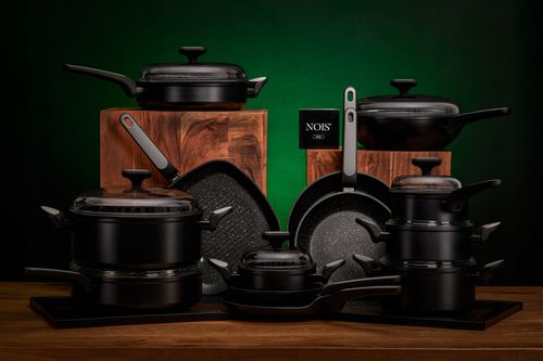 Zestaw garnków CARSO stal nierdzewna 12 el. NOIS na Arena.pl