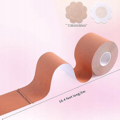 TAŚMA UNOSZĄCA BIUST MODELUJĄCA DEKOLT ZESTAW NAKLEJKI WIELOKROTNEGO UŻYTKU na Arena.pl