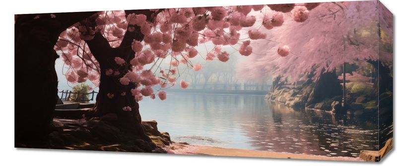 Obraz 70x30cm Spokój Sakury zdjęcie 1