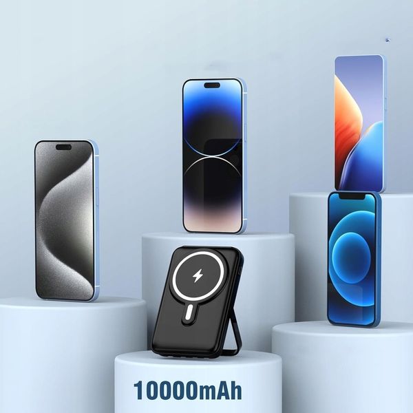 SZYBKI BEZPRZEWODOWY POWER BANK z MagSafe INDUKCYJNY PODSTAWKA 10000mAh zdjęcie 14