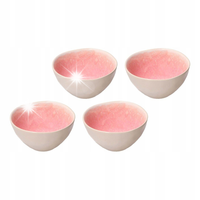 ROSE&TULIPANI CONCERTO FUSE ROSA Zestaw 4 średnich misek 15 cm