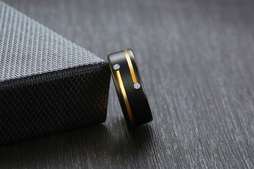 OBRĄCZKA PIERŚCIEŃ z Wolframu WOLFRING EU22 US10 na Arena.pl