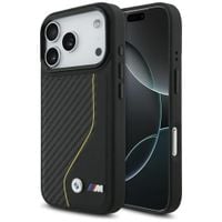 Etui BMW M Carbon Line & Logo MagSafe do iPhone 17 Pro żółty
