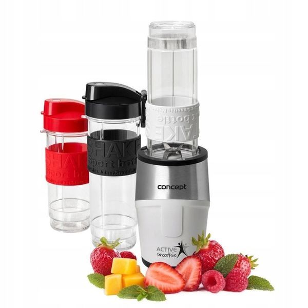Blender kielichowy smoothie blender Concept SM3380 500 W biały + 3 butelki zdjęcie 5