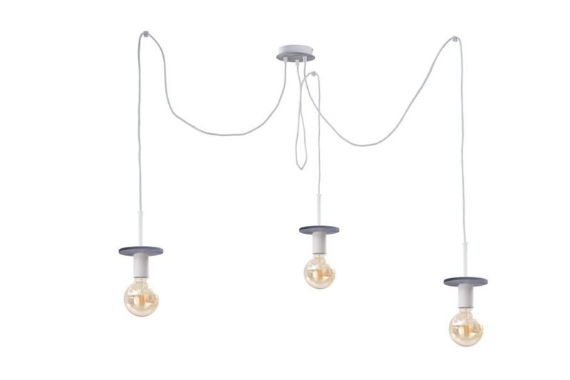 Lampa wisząca 3xE27 SATURN GREY zdjęcie 1