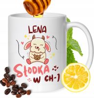 Kubek Dla Leny Koleżanki Przyjaciółki Żony Prezent Z Nadrukiem Biały 330Ml