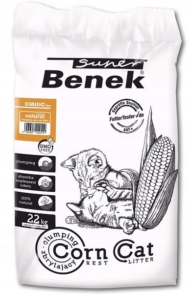 Super Benek Corn Cat Classic Naturalny 35L - 22kg zdjęcie 3