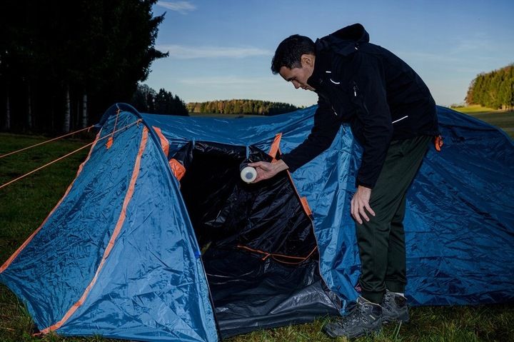 LATARKA LED KEMPINGOWA POD NAMIOT GŁOŚNIK Bluetooth zdjęcie 2