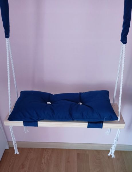 Huśtawka siedzisko granat DZIECI DOM OGRÓD POKÓJ zdjęcie 3