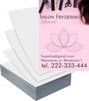 Ulotki A6 100szt reklamowe firmowe SALON FRYZJERSKI gotowe wzory