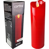 ŚWIECZKA LED WKŁAD DO ZNICZA RUCHOMY PŁOMIEŃ NA BATERIE ŚWIECA 17CM