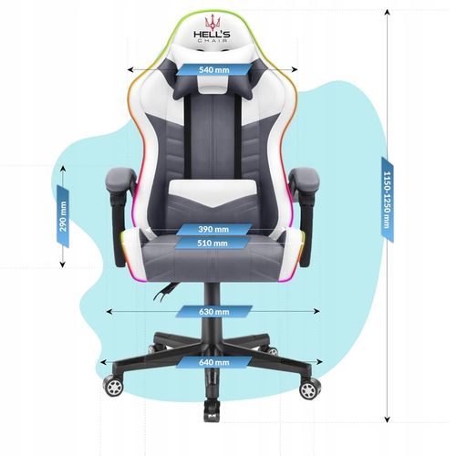 FOTEL GAMINGOWY DLA GRACZA BIUROWY HELL'S na Arena.pl