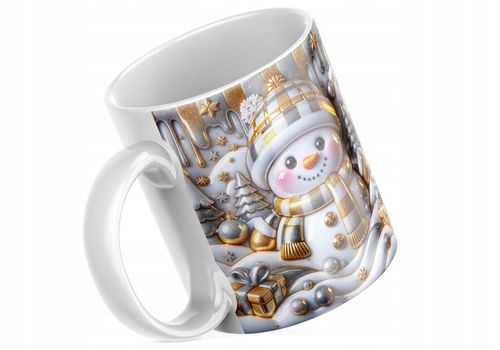 Świąteczny Kubek 3D Bałwanek - Idealny Na Prezent - NOWOŚĆ - HIT na Arena.pl