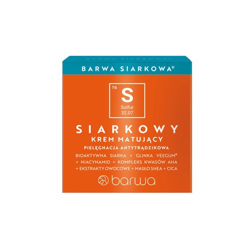 BARWA Siarkowa Krem matujący do twarzy 50 ml na Arena.pl