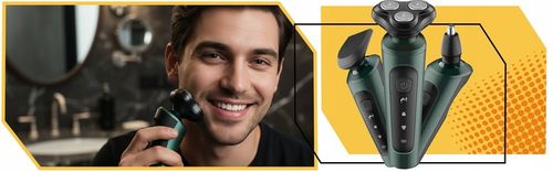 GOLARKA MĘSKA MASZYNKA TRYMER 4W BRODY WŁOSÓW BEZPRZEWODOWA DO GOLENIA na Arena.pl