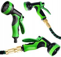 Wąż Ogrodowy Elastyczny Premium Rozciągliwy do 60 m + Złączki + Pistolet