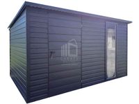 Schowek - Domek 3,5x2m - drzwi - okno antracyt rynna dach ID1044
