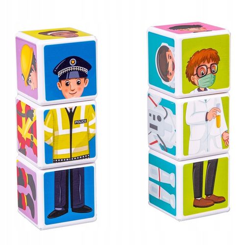 Zabawka dla dzieci SMILY PLAY Klocki Magnetyczne 12 Zawodów SP83465 na Arena.pl