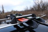 BAGAŻNIK NARCIARSKI MENABO UCHWYT NA NARTY 4 pary nart 2 deski snowboardowe