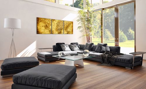 Obraz Na Płótnie - Mapa Świata - 150X50 Cm - Ca150X50-0127 na Arena.pl