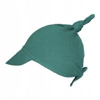 Muślinowa Chusteczka na Głowę z Daszkiem Cztery Słonie Produkt Polski