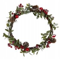 WIANEK stroik na drzwi ZIMOWY LAS śr. 21cm