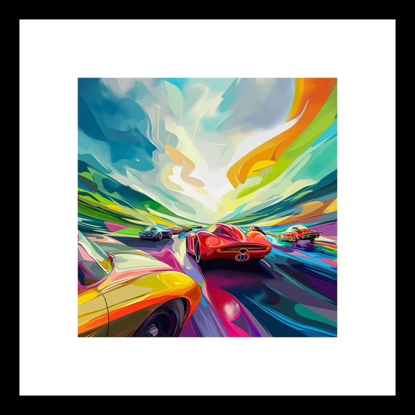 Plakat 20x20cm Wyścig Przy Barwach zdjęcie 3
