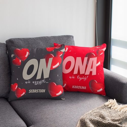 PODUSZKA NA WALENTYNKI PREZENT DLA DZIEWCZYNY PREZENT DLA CHŁOPAKA DLA PARY na Arena.pl