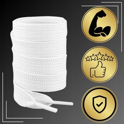 Sznurówki Białe Grube 15mm Sznurowadła Do Butów Szerokie Campusy Knu 90 cm na Arena.pl